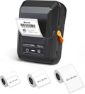 SUPVAN T50M Pro Bluetooth Label Maker Machine with 3 Tapes, Wide Waterproof Label, Versatile App with 40 Fonts and 650+ Icons, Inkless Labeler for Home, Kitchen, School, Office Organization, Black