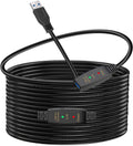 LDKCOK Active USB 3.0 Extension Cable 50ft– Male to Female Extender Cord, USB Extension Cable for USB Flash Drive, Card Reader, Hard Drive, Keyboard, PlayStation, Xbox, VR, Printer, Camera, Laptop