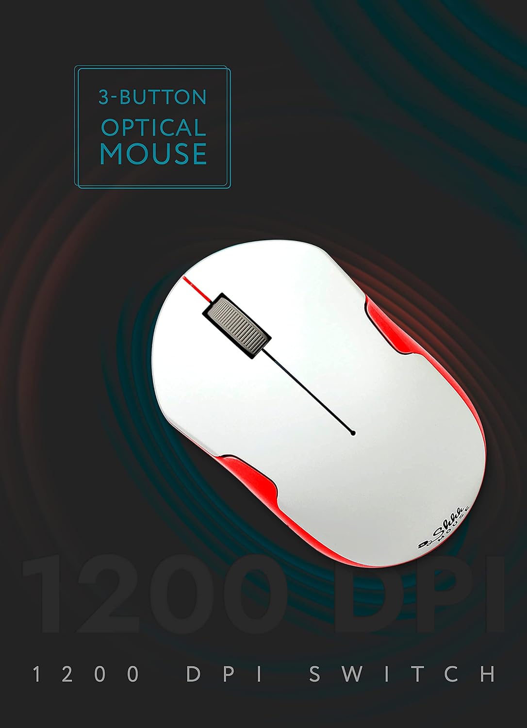– Wireless Silent Optical Mouse with USB Receiver and Batteries – Cordless, Portable, Quiet Click Mouse for PC, Laptop, Chromebook, Computer