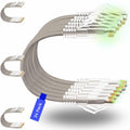 Rapink Patch Cables Cat6/ Cat6a 1ft (24 Pack) Slim, Cat6a Ethernet Patch Cable 10G Support, Snagless Cat 6 Patch Cable for Patch Panel to Switch, Flexiable Cat6 Ethernet Cable Grey