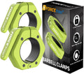 Barbell Clips (Pair), Barbell Clamps, Quick Release Olympic Barbell Clamps with Anti Slip TPR Grip, Barbell Collars for Secure Weightlifting & Powerlifting