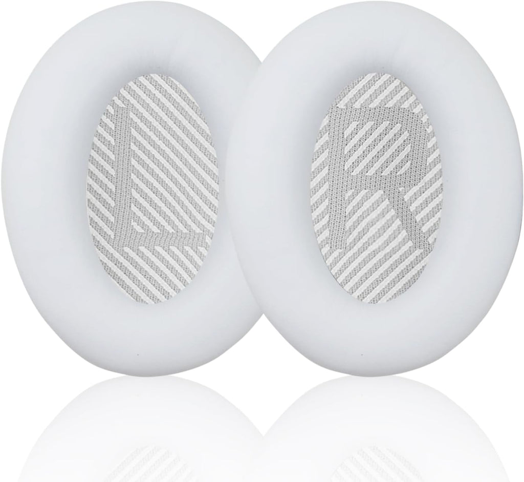 Replacement Earpads Cushions for Bose QuietComfort 35 & Quiet Comfort 35 II, Headphones Ear Covers Ear Pads for Bose QC35/QC35II/25/15 QC2 / Ae2 / Ae2i / Ae2W / Sound Link/Sound True-White