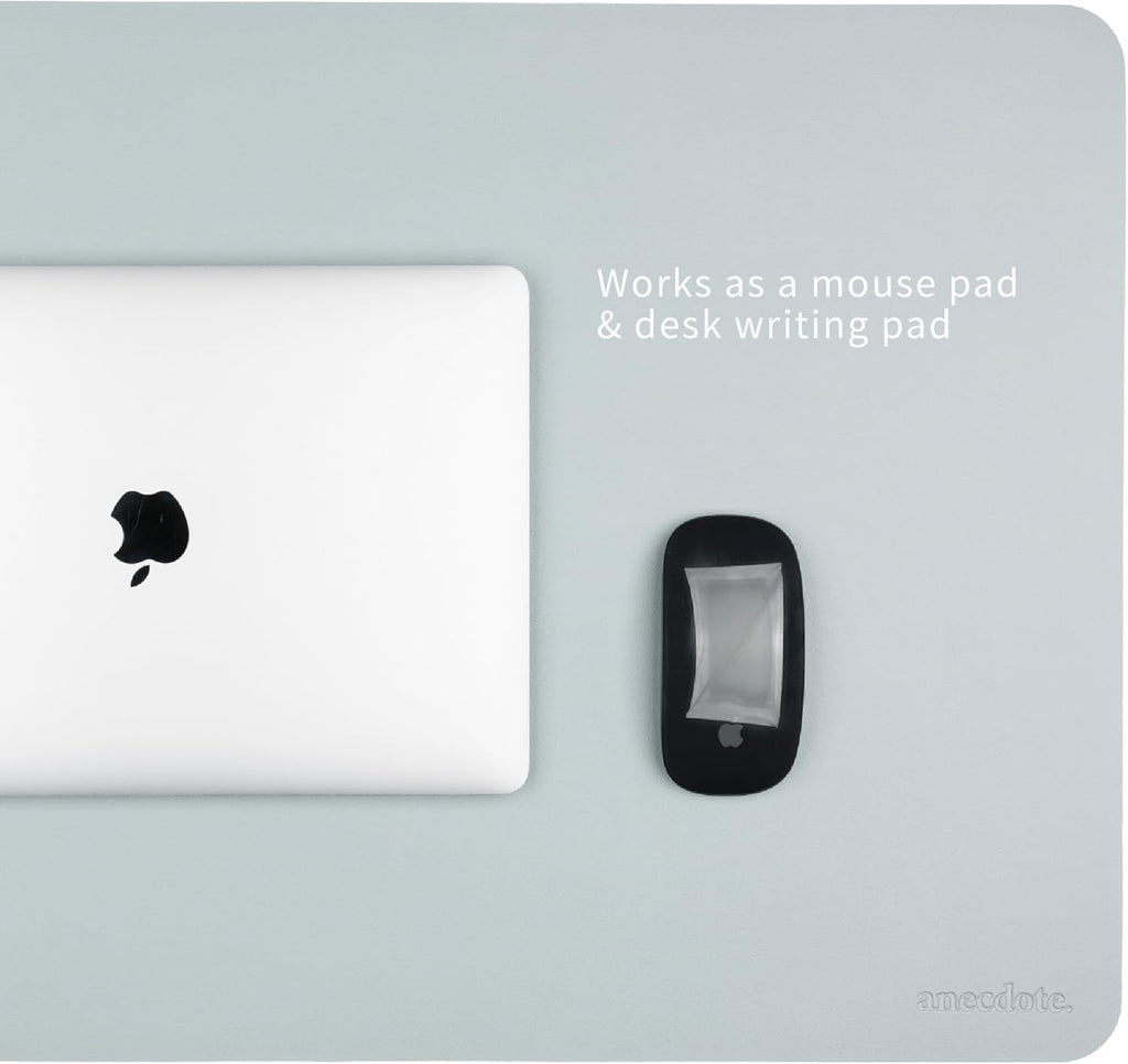 ANECDOTE Vegan Leather Desk Pad - 31.5"x17" Desk Mat for Your Office. This Quality Large Mouse Pad has Chic Elegance, Professional Look & Satisfying Touch - The Perfect Leather Mouse Pad for You!