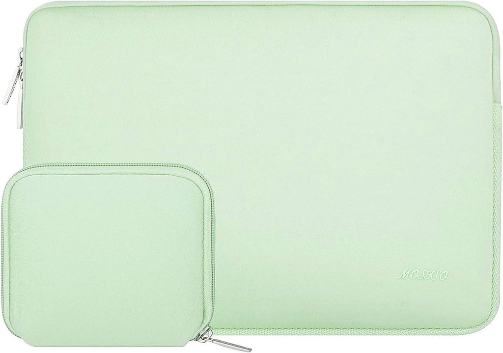 MOSISO Laptop Case 13 inch, 13 inch Laptop Sleeve Bag Compatible with MacBook Air 13 M4 M3 M2 M1 2025-2018 / Pro 13 M2 M1 2025-2016, Neoprene Computer Sleeve Bag with Small Case, Honeydew Green