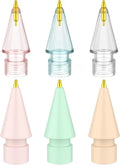 6 Pack Fine Point Replacement Tips Compatible with Apple Pencil 2nd Generation, Apple Pencil 1st Generation, Apple Pencil USB-C & Apple Pencil Pro Colorful iPencil Nibs (Multicolour)