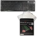 Green Onions Supply[3 Pack] Universal Fully Covered Flat Style 0.025mm Wipeable Superb Tactile Feeling Waterproof Anti-Dust Keyboard Cap Cover for Desktop Keyboard with Numeric Hospital/Dentist Use
