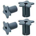 4pc Starlink Cable Grommet 5/8" Silicone Waterproof Wall Hole Pass Through Split Cable Bushings for TV Wire Ethernet Cord, Starlink Cable Routing Kit Accessories, 27.6mm/1.09" Ht, Grey
