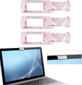 Webcam Cover, 3 Pieces, Laptop Camera Cover, Privacy Shielding Capacity is Twice as Big as The Traditional, Suitable for Computer Mobile Phones, laptops, Tablets and so on (Pink Marble)