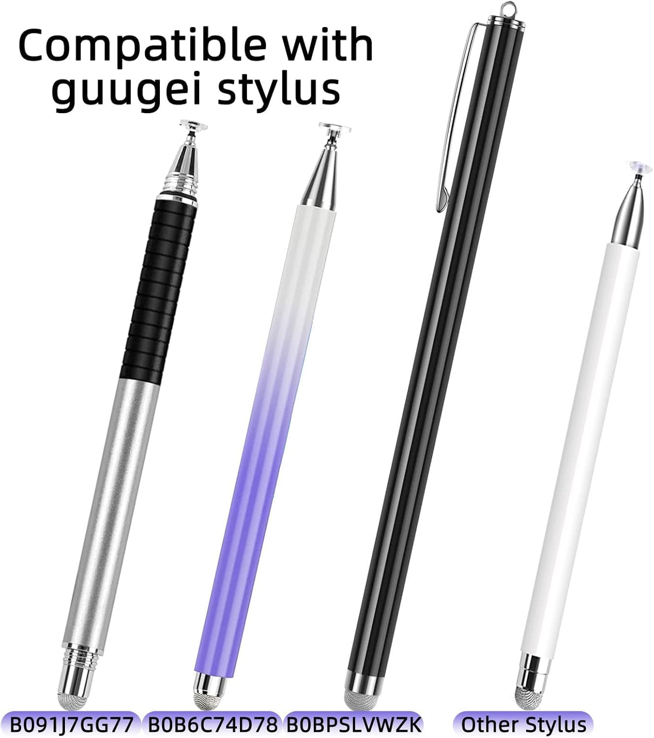 Mesh Fiber Stylus Pen Replacement Tips (20 Pcs) for Capacitive Touch Screen, High Sensitivity, Soft, No Scratch, Slow wear, Smartphone,Tablet Stylus Fibre Nibs