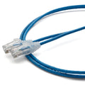 TRUECABLE Cat6 Component Rated Patch Cable, Unshielded (U/UTP), 2ft, Blue, 28AWG Solid Copper, Snagless 10G High-Speed Ethernet Cable, PoE++ 4PPoE 100W, UL Listed, RoHS-3, 1 Pack
