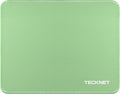 TECKNET Mouse Pad with Anti-fray Stitching, Waterproof Surface & Non-Slip Rubber Base with Stitched Edges Gaming Mouse Mat for Laptop，Compatible with Laser and Optical Mice - LT.Green