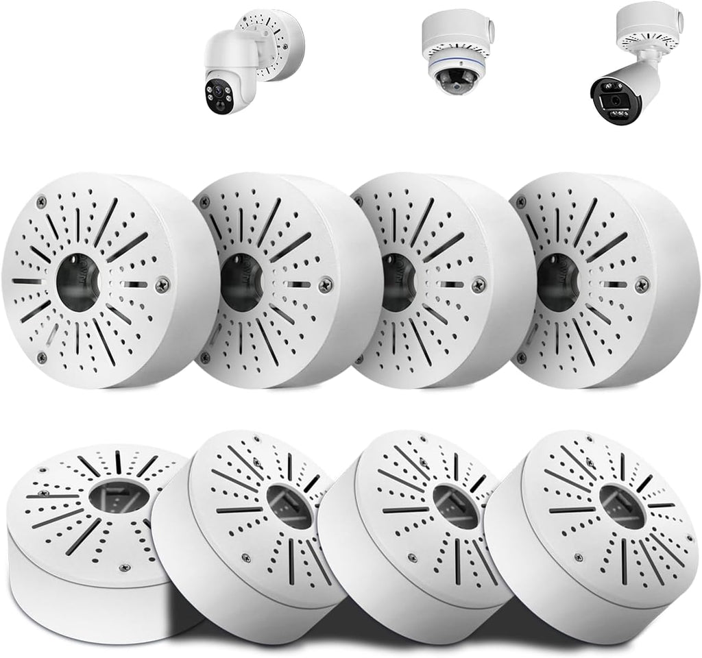 WEILAILIFE 【Compatible Almost All Cameras Type】 Security Camera Junction Box, Universial Camera Junction Box Mount Bracket(8 Pack)
