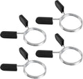 Barbell Clips Olympic Barbell Clamps Collars 2 Inches Weight Bars Lock Dumbbell Spring Clips Circlip Fitness Weightlifting Buckle 4 Pack