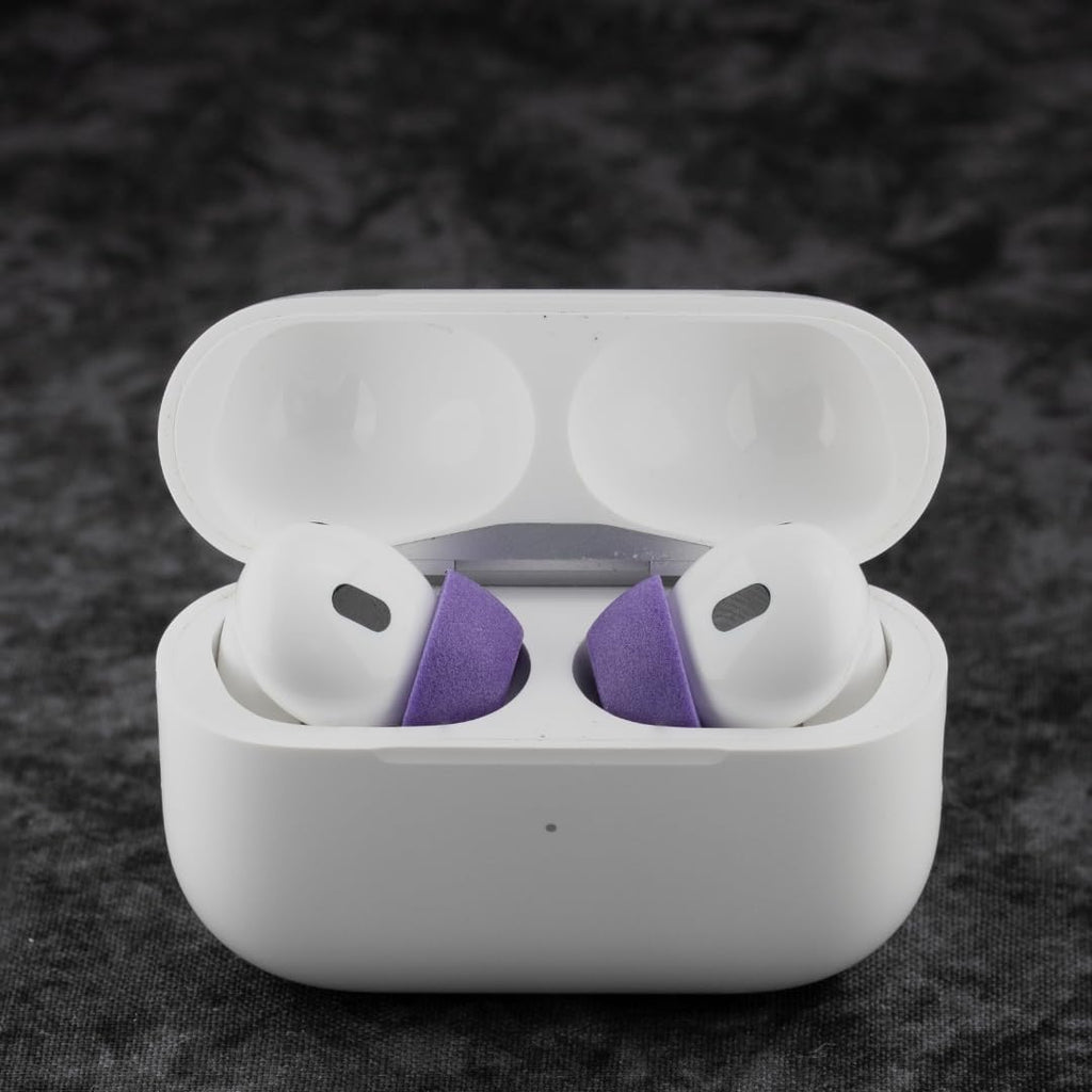 Comply TrueGrip MAX | Premium Memory Foam Replacement Earbud Tips for Apple AirPods Pro 1 & 2 | Long Lasting Comfort, MAX Durability, Secure Fit, Superior Noise Isolation| Purple (Medium) (1 Pair)