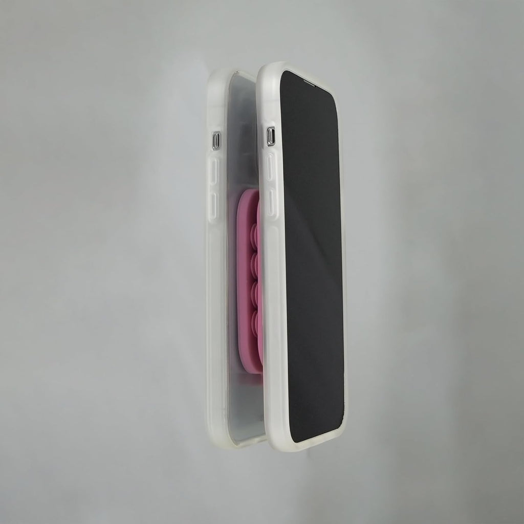 Sonix | Magnetic Silicone Suction Cup Phone Mount for iPhone | Compatible with MagSafe | Soft, Light Pink | Pink Rose