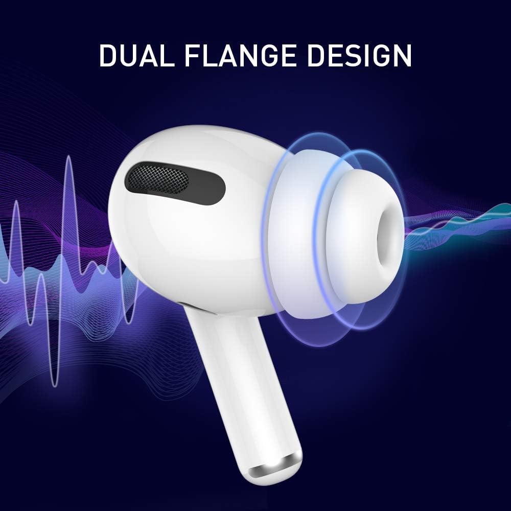 Delidigi for 6 Pairs AirPods Pro 2nd/1st Generation Replacement Ear Tips,Noise Reduction Silicone Earbuds Earplug Accessories Built-in Dust Guard Screen&Fit in The Charging Case S/M/L Size