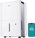 Midea 1,500 Sq. Ft. Energy Star Certified Dehumidifier With Reusable Air Filter 22 Pint - Ideal For Basements, Large & Medium Sized Rooms, And Bathrooms (White)