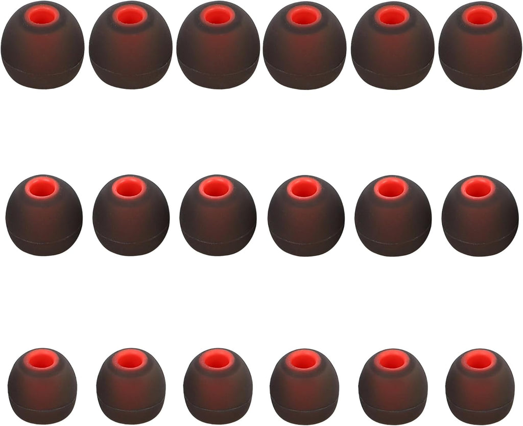 Earbud Replacement Tips Silicone Earbud Tips Eartips Fit Most in-Ear Earbuds(Inner Hole 3.8mm -5.1mm) Headphone Rubber Tips Earbud Covers 9 Pairs S M L