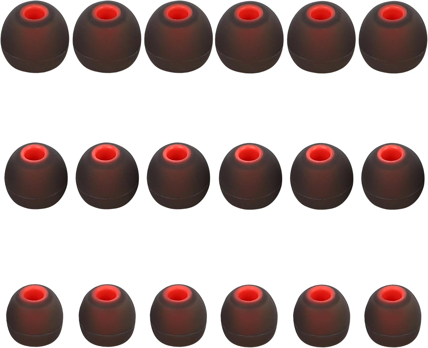 Earbud Replacement Tips Silicone Earbud Tips Eartips Fit Most in-Ear Earbuds(Inner Hole 3.8mm -5.1mm) Headphone Rubber Tips Earbud Covers 9 Pairs S M L