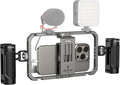 SmallRig Universal Phone Cage, Smartphone Video Rig Kit with Handles, Handheld Filmmaking Vlogging Case Stabilizer for Videomaker, for iPhone for Samsung for Pixel and Other Android Phones