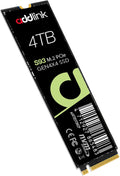 Addlink S93 4TB PCIe 4.0 M.2 Gen 4 Memory Expansion SSD, Up to 7400 MB/s, Internal Solid State Drive with HMB Technology for Laptop, Gaming and Creators