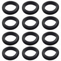 12 Pcs Rubber Grommets, 1-9/16" Inside Diameter 1-3/4" Drill Hole Rubber Wire Grommets O Ring Grommets for Wire, Firewall, Cables, Plugs, Automotive