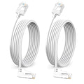 Flexible Cat 6A Ethernet Cable 270° Up Angled 25 Feet 2Pack, 10Gbps High-Speed by DUTEVOLNS