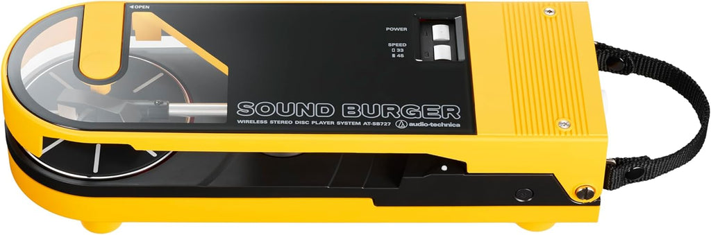 Audio-Technica AT-SB727-YL Portable Turntable, Yellow