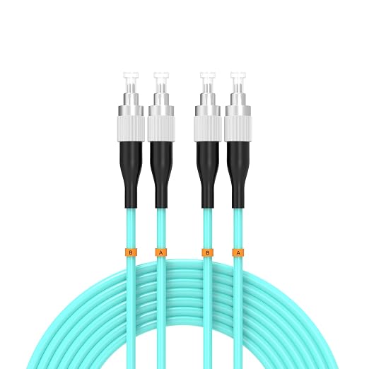 FC/UPC-FC/UPC Fiber Patch Cable OM3 15Meter/49ft 10GB Multimode Jumper Duplex by Buacoz