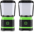 Lichamp LED Camping Lantern, Battery Powered LED Lights Camping Essentials, Portable Lanterns Flishlights for Emergency, Hurricanes, Outdoor Hiking, Power Outages, Survival Gear and Home Use, 2 Pack