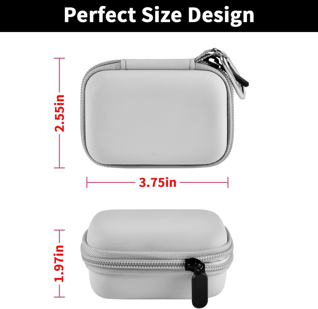 Portable Charger Power Bank Case for Swyop/for Feob/for Charmast/for JEJILL/for LanLuk/for VEGER/for iWALK/for Taegila/for Kuulaa and More Small Charging Battery Pack - Bag Only (White)