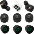 Memory Foam Ear Tips for Sony WF-1000XM5 Earbuds Tips for WF-1000XM5 WF-1000XM4 Earbuds Case, 3 Pairs Medium Black