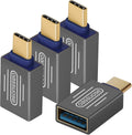 4-Pack USB C to USB Adapter [Gold-Plated],Type-C Male to USB 3.0 Female Adapter,Thunderbolt 3/4 to USB OTG Adapter for MacBook Pro 2020,iPad Pro 2020,MacBook Air 2020 and More Type C Devices (Grey)