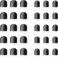 Rubber Tips for Stylus Pens (15 Pair, 0.2'' & 0.28'') Replacement nibs for Touch Screen Pen,Soft,No Scratches,Universal Stylus Ends