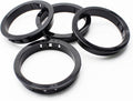 2-1/2"(63mm) Black Snap-in Knockout Insulating Bushing Grommets, Plastic Cable Hole Grommets for Wiring, Round Nylon Snap in Locking Electrical Wire Cord Hose & Tubing Bushings Grommets, 4pcs