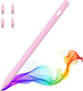 MoKo Pencil for iPad (A16) 11th 10th Gen, Stylus Pen for 2018-2025 Apple iPad 11/10/9/8/7/6/A16, Mini 7/6/5, Air M3/M2 11"/13"/5/4/3, Pro M4 13"/12.9"/11" Tilt Sensitivity, USB-C Fast Charging, Pink