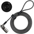 I3C Laptop Cable Lock 4 Digital Combination Lock Security Computer Cable Lock Anti Theft Combination Lock Compatible for Tablet Laptop (1 Pack)