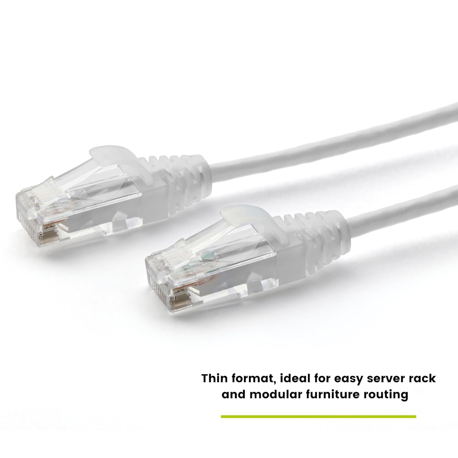 TRUECABLE Cat6 Component Rated Patch Cable, Unshielded (U/UTP), 14ft, White, 28AWG Solid Copper, Snagless 10G High-Speed Ethernet Cable, PoE++ 4PPoE 100W, UL Listed, RoHS-3, 5 Pack
