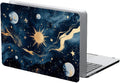 Compatible with MacBook Air 13.3 13.6 Inch Case 2022 2021 2020 2019 Plastic Hard Shell Case Cover,13.3 Air (A1932/A2179/A2337), Moon and Sun