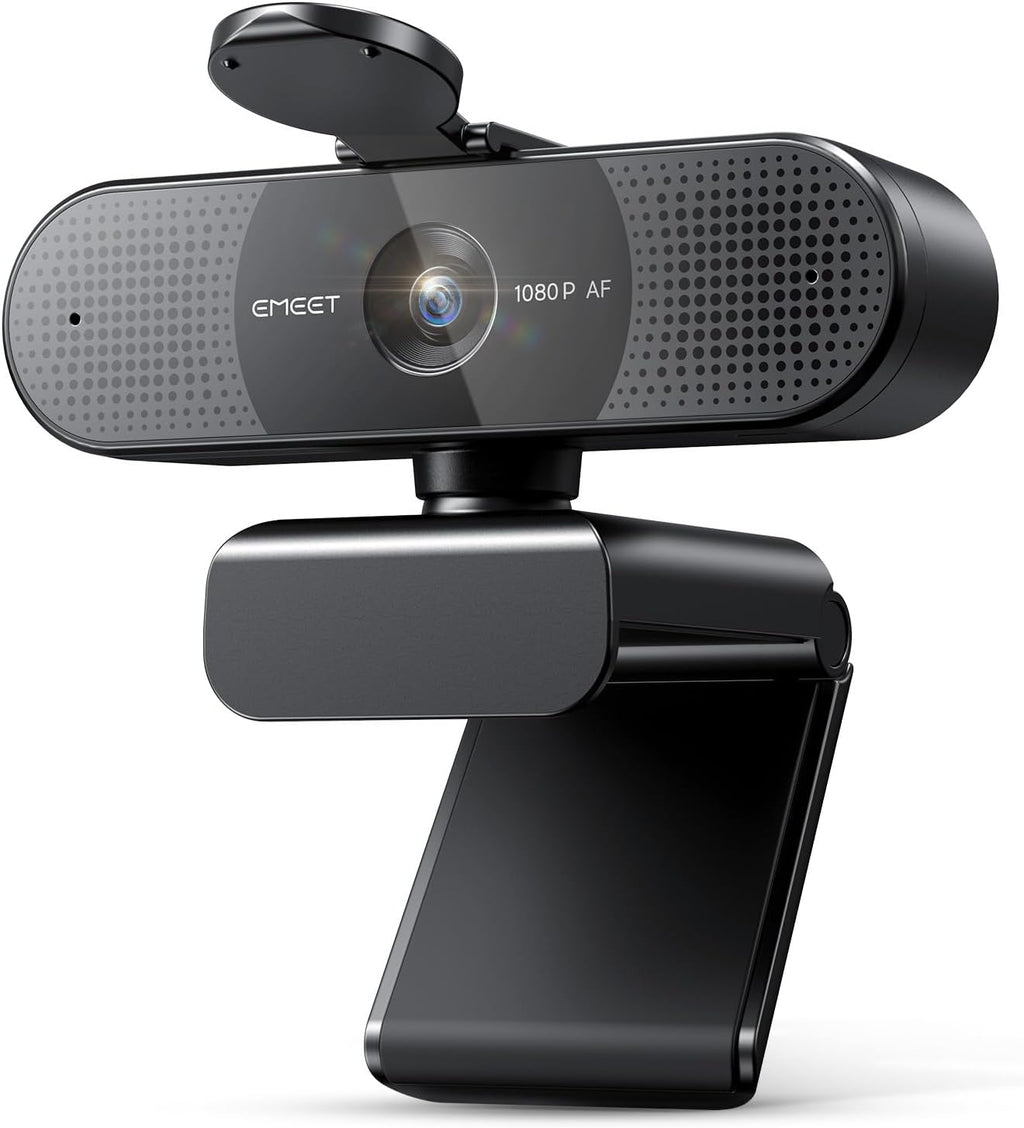 EMEET 2024 Upgraded C960 Webcam for PC, Autofocus, 1080P HD, 73° View Angle, Computer Camera w/Privacy Cover and Microphone, Plug and Play USB Webcam for Video Calling/Zoom/Teams/Google Meet