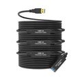100FT USB 3.0 Active Extension Cable, USB 3.0 Extension Cord A-Male to A-Female, With High-Speed Data Signal Amplifier, Compatible With Quest 3,VR,Rift,360 Kinect,Xbox,Webcam,PS4, HD Camera or More