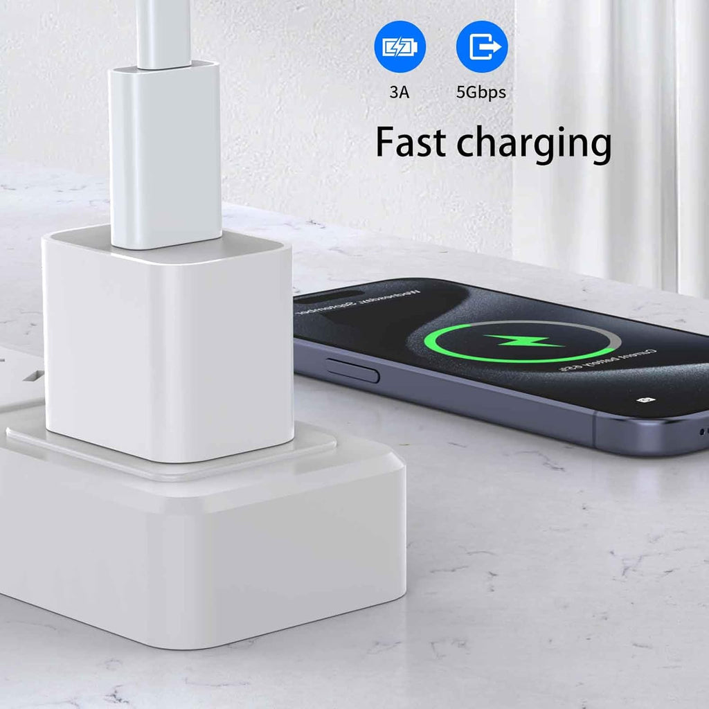 OTG Adapter【8-Pack】 USB-C Female to USB-A Male Adapter, USB to USB C Adapter Compatible with iPhone 16 15 14 13 12, Car, Apple MagSafe Watch Mini Wall Plug,iPad,Galaxy,Pixel 7 6 5,CarPlay etc