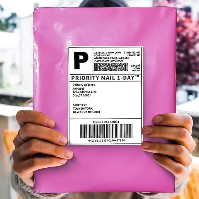 POLYSELLS 100 pcs 24x24 Inches Pink Poly Mailers Shipping Envelopes, Strong - Image 6