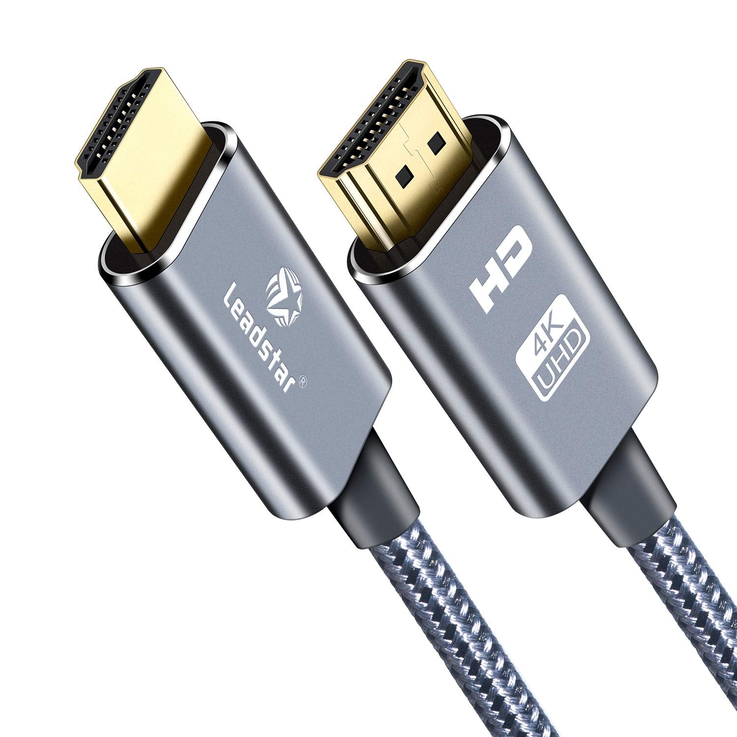 LEADSTAR HDMI Cable 4K 10 ft / 3m, High Speed HDMI 2.0 Cord Braided | 4K@60Hz, Ultra HD, 2160p, ARC, HDR, 3D, HDCP 2.2 | for Xbox, PS5, TV, Laptop, Monitor