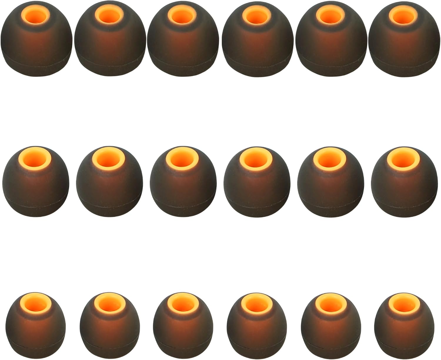 Earbud Replacement Tips Silicone Earbud Tips Ear Bud Covers Fit Most in-Ear Earbuds(Inner Hole 3.8mm -5.1mm) Headphone Rubber Tips Eartips 9 Pairs S M L