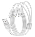 Multi Charging Cable 2Pack 6FT, 3 in 1 Charger Cable Braided Universal Phone Charging Cord with Lightning/Type C/Micro USB Ends, Multiple USB Cable for iPhone/Samsung/Google Cell Phones and More