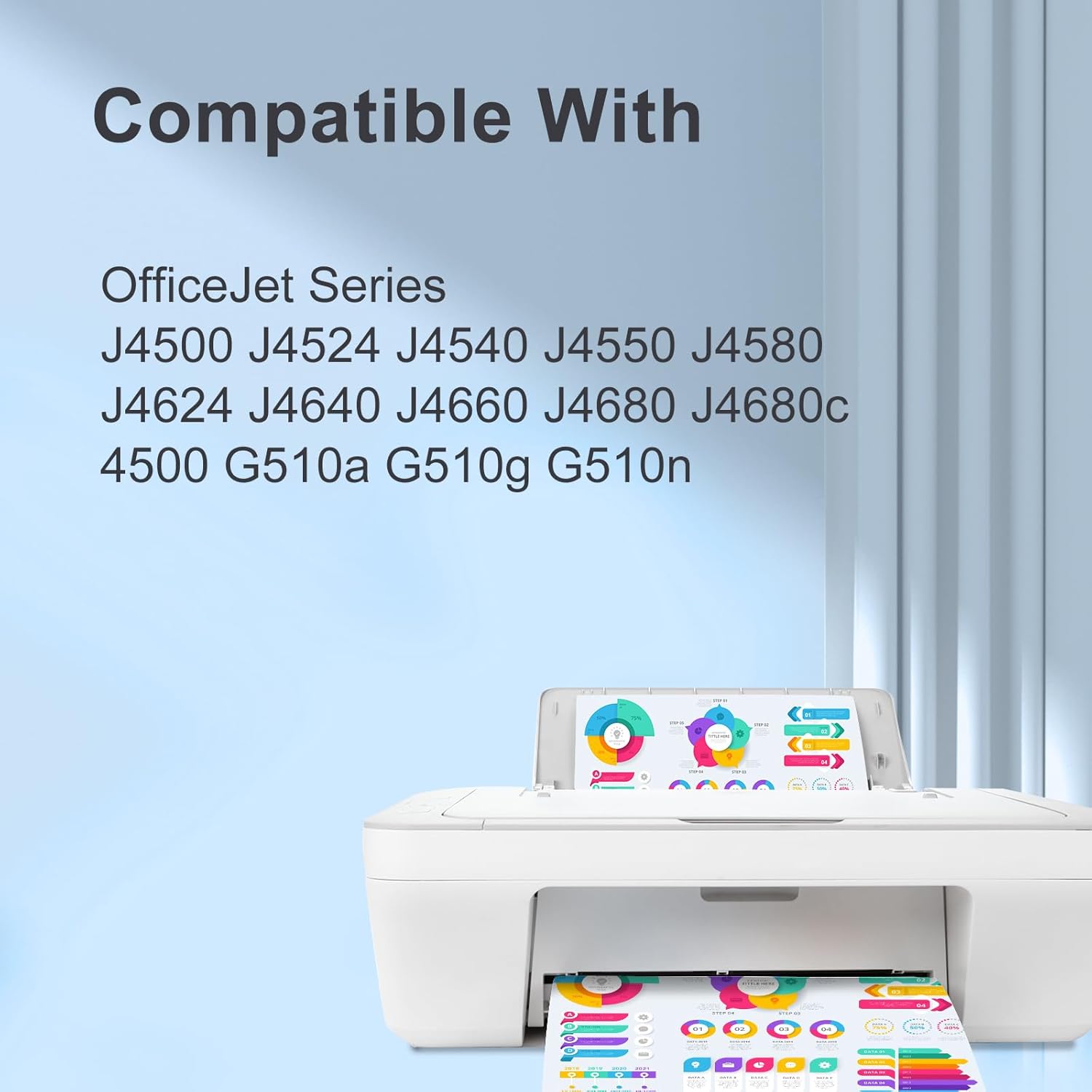 TEINO 901 Ink Cartridges Remanufactured Ink Cartridge Replacement for HP 901 901XL 901 XL use with HP OfficeJet J4680 J4580 4500 J4500 Series J4680c J4624 J4640 J4524 Printers (Black Tri-Color) 901XL