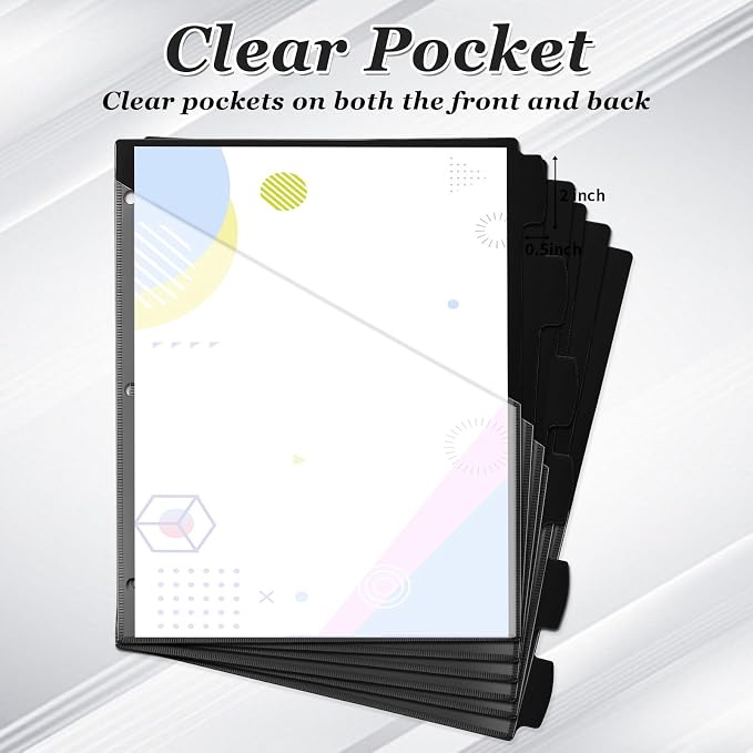 Epakh 48 Pcs Binder Dividers for 3 Rings Binders Index Dividers - Image 3