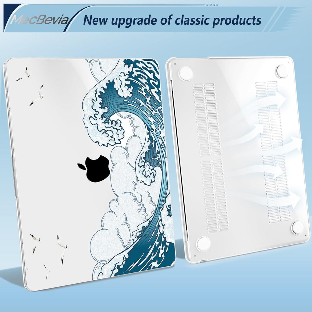 Compatible with MacBook Air 15 inch Case, M4 A3241/M3 A3114/M2 A2941 (Released 2025 to 2023), Hard Shell, Keyboard Cover, Screen Protector, Webcam Cover & Type-C Adapter, 018