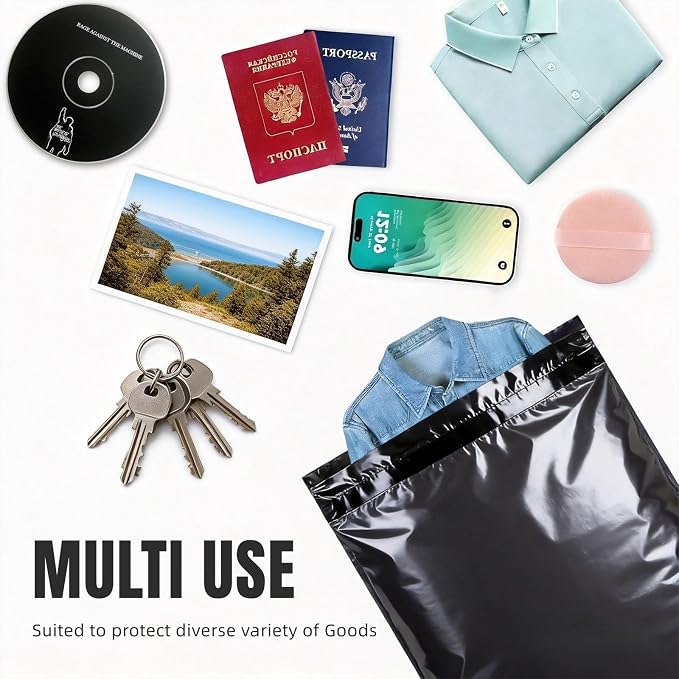 10"x13" Poly Mailers，Black Shipping and Envelope Bags Pack of 30 - Image 7
